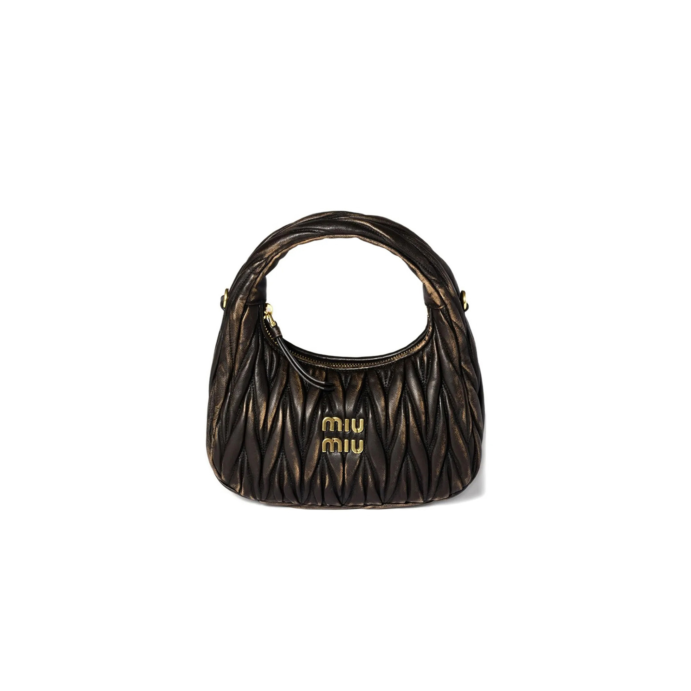 MIU MIU WANDER QUILTED LEATHER CLUTCH BAG 5BC125 (23*20*6cm)